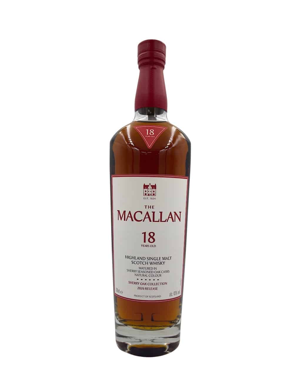 Macallan Single Malt Whisky – Sherry Oak Cask 18 Years 2026 Release