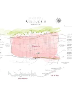 Kort over Grand Cru marken Chambertin
