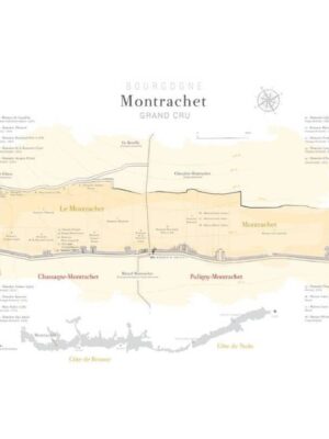 Kort over Grand Cru Montrachet