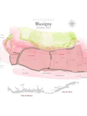 Kort over Grand Cru marken Musigny